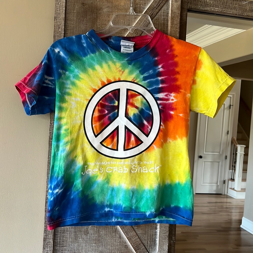 Tie Dye Beach Shirt Boys Girls 10/12